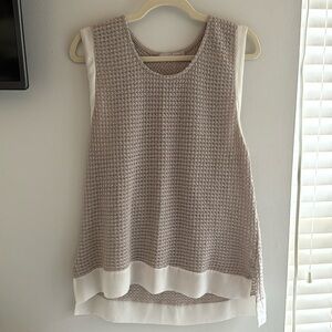 Waffle knit tank • L